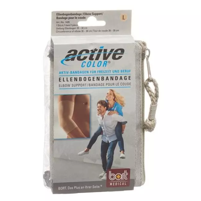 Bort Aktive Color Ellenbogenbandage размер S -26см телесный цвет Bort Aktive Color Ellenbogenbandage размер S -26см телесный цвет