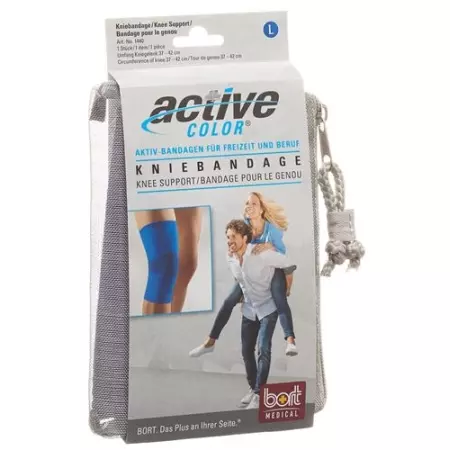 Наколінник Bort ActiveColor L +37см синій