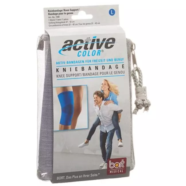 Наколінник Bort ActiveColor L +37см синій