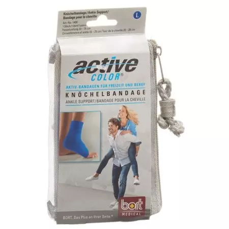 Бандаж на щиколотку Bort ActiveColor L +23см синій Бандаж на щиколотку Bort ActiveColor L +23см синій