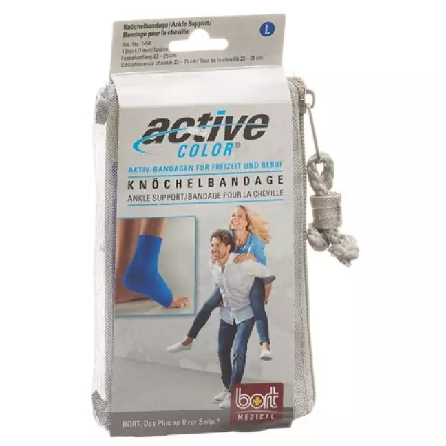 Бандаж на щиколотку Bort ActiveColor L +23см синій Бандаж на щиколотку Bort ActiveColor L +23см синій
