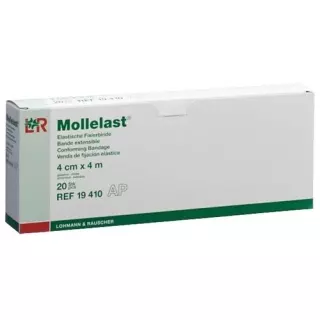 Бинт Mollelast еластичний фіксуючий 4смх4м білий 20 шт