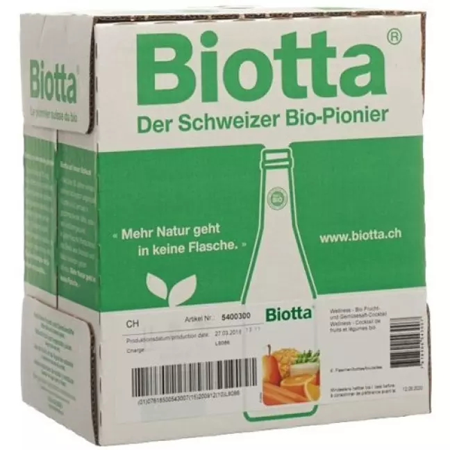 Biotta Wellness Organic 6 Fl 5 дл