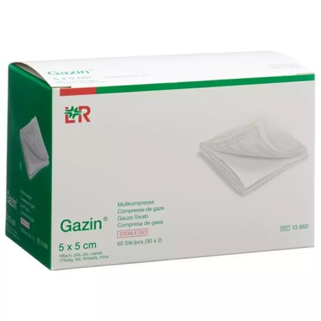 GAZIN FALTKOMPR 5X5CM 16F