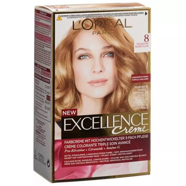 EXCELLENCE Creme Triple Prot 8 світлий блондин