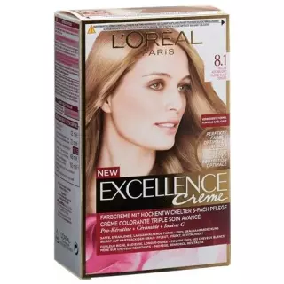 Світлий попелястий блонд EXCELLENCE Cream Triple Prot 8.1