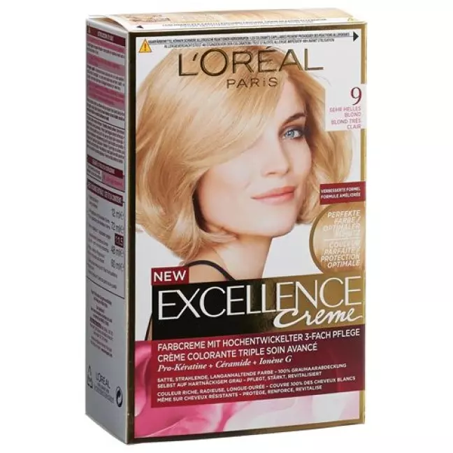 EXCELLENCE Creme Triple Prot 9 дуже світлий блондин