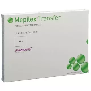 Пов&#39;язка для ран Mepilex Transfer Safetac силіконова 15х20см 5 шт