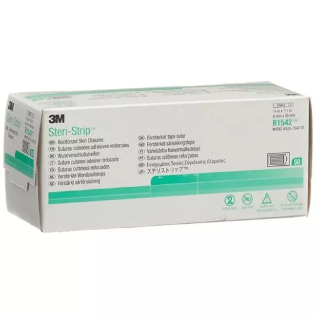 3M Steri Strip 6х38мм біла армована 50х6 шт 3M Steri Strip 6х38мм біла армована 50х6 шт