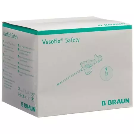 Vasofix Safety Pur IV канюля 20G 1.1x25мм рожева 50 шт. Vasofix Safety Pur IV канюля 20G 1.1x25мм рожева 50 шт.