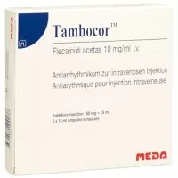 Tambocor Inj Lös 150 мг/15 мл 5 ампер 15 мл