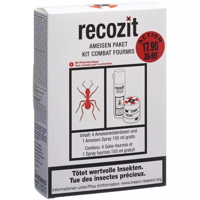 Акція Recozit ant пакет із безкоштовним спреєм Акція Recozit ant пакет із безкоштовним спреєм