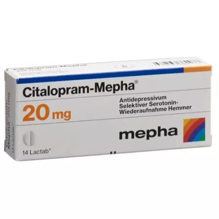 Циталопрам-Мефа Лактаб 20 мг 98 шт Циталопрам-Мефа Лактаб 20 мг 98 шт