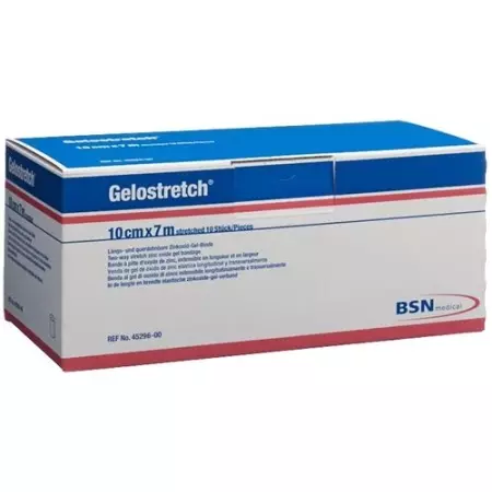 Бинт GELOSTRETCH цинк жовтий 7мх10см 10 шт