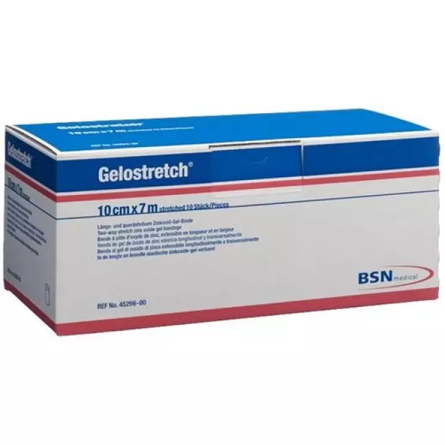 Бинт GELOSTRETCH цинк жовтий 7мх10см 10 шт