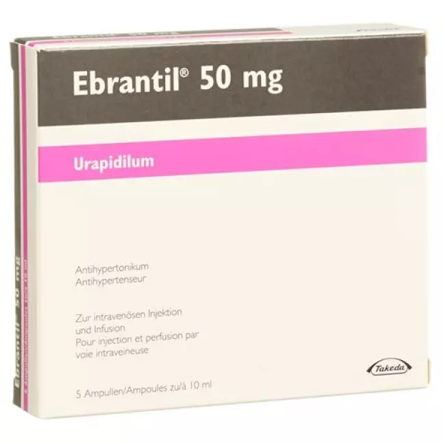 Ebrantil Inj Lös 50 мг/10 мл 5 ампер 10 мл Ebrantil Inj Lös 50 мг/10 мл 5 ампер 10 мл