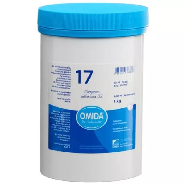 Omida Schuessler Nr17 Manganum sulfuricum Tabl D 12 Ds 1000 г