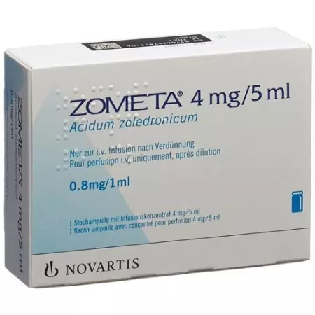 Zometa Inf Konz 4 мг/5 мл Сер. 5 мл