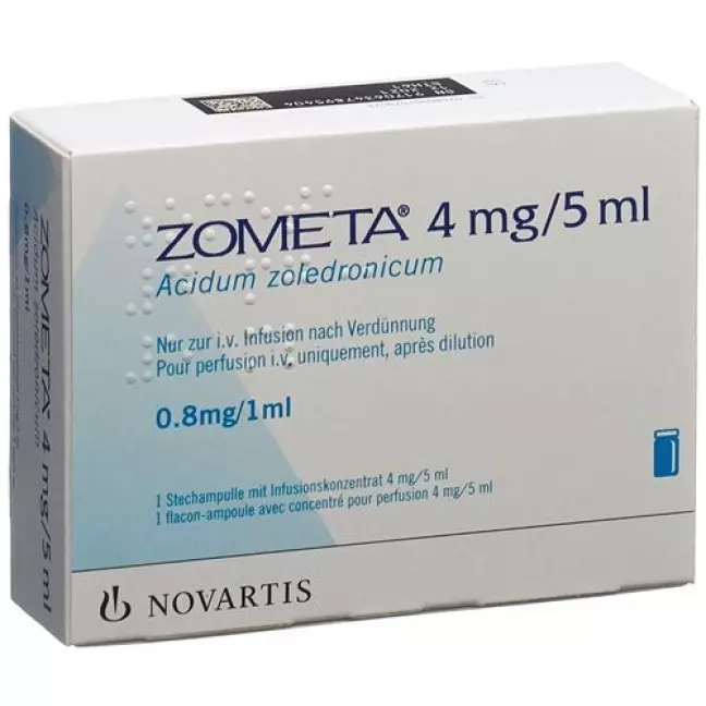 Zometa Inf Konz 4 мг/5 мл Сер. 5 мл