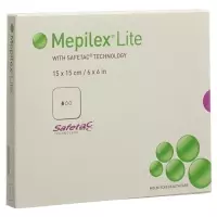 Пов&#39;язка розсмоктуюча Mepilex Lite 15х15см силіконова 5 шт