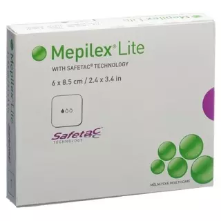 Пов&#39;язка розсмоктуюча Mepilex Lite 6х8,5 см силіконова 5 шт
