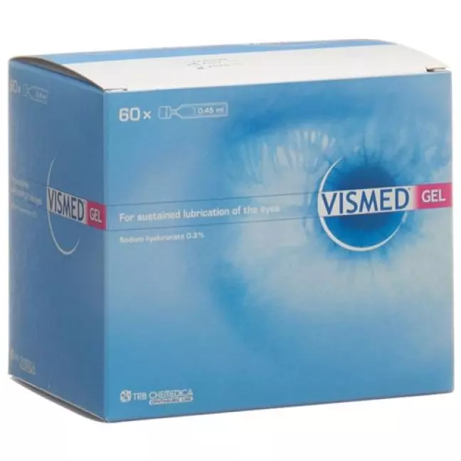 VISMED Gel 3 mg/ml Hydrogel Lubrication of the Eye 60 Monodoses 0,45 VISMED Gel 3 mg/ml Hydrogel Lubrication of the Eye 60 Monodoses 0,45