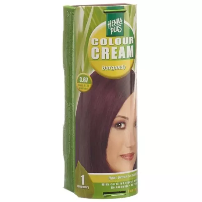 Henna Plus Colour крем 3.67 Burgund 60г Henna Plus Colour крем 3.67 Burgund 60г