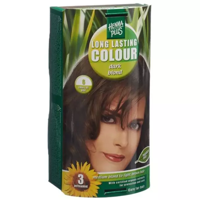Henna Plus Long Last Colour 6 Dunkelblond Henna Plus Long Last Colour 6 Dunkelblond