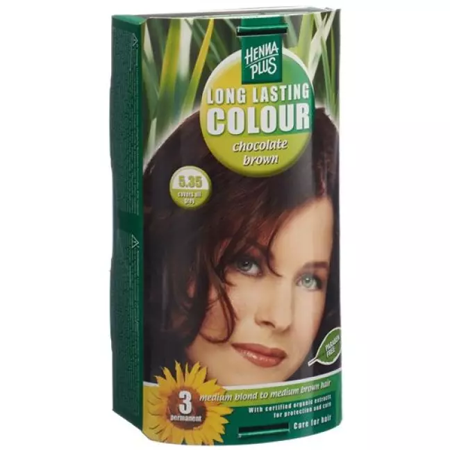 HENNA PLUS Long Last Color 5.35 шоколадно-коричневий