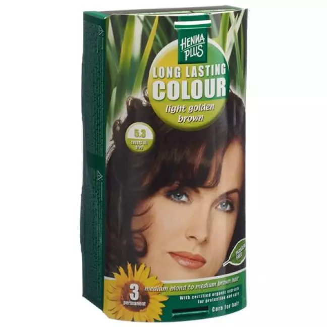 HENNA PLUS Long Last Color 5.3 світло-золотисто-коричневий