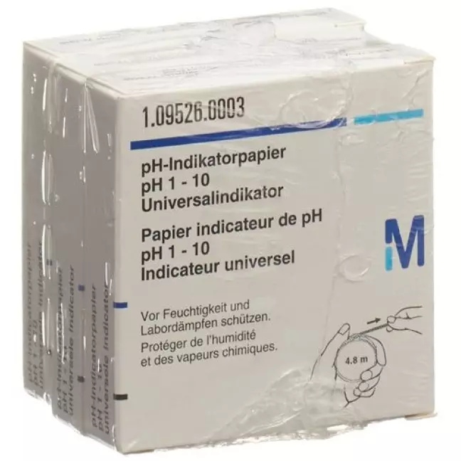 Рулон індикаторного паперу Merck в комплекті pH 1-10 3 шт Рулон індикаторного паперу Merck в комплекті pH 1-10 3 шт