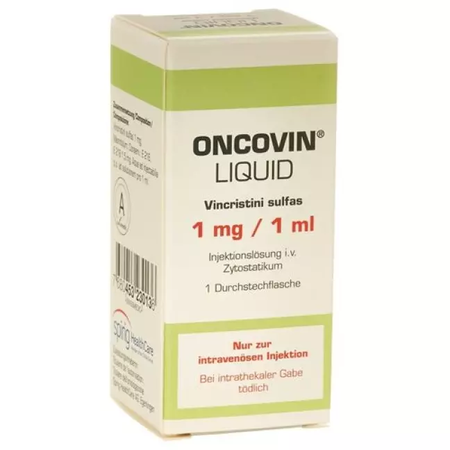 Oncovin Liquid Inj Lös 1 мг/мл внутрішньовенно Діаметр 1 мл Oncovin Liquid Inj Lös 1 мг/мл внутрішньовенно Діаметр 1 мл