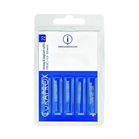 Curaprox CPS 22 Implantatbursten Blau 5 штук Curaprox CPS 22 Implantatbursten Blau 5 штук