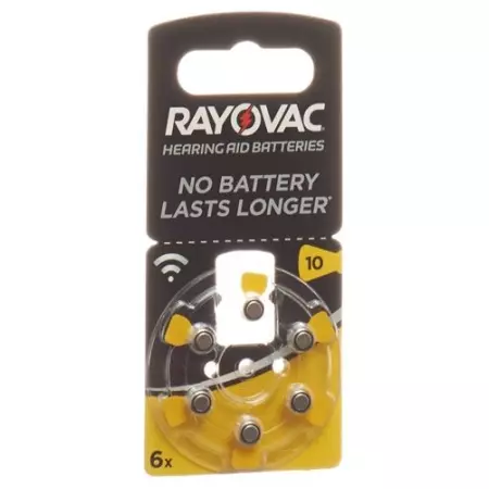 Акумуляторні слухові апарати RAYOVAC 1.4V V10 6 шт Акумуляторні слухові апарати RAYOVAC 1.4V V10 6 шт