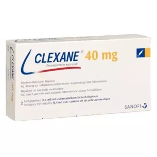 Clexane Inj Lös 40 мг/0,4 мл 50 Fertspr 0,4 мл