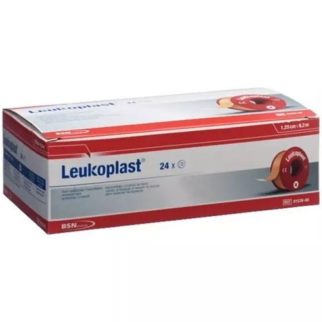Лейкопластир LEUKOPLAST 9,2мх1,25см hf 24 шт. Лейкопластир LEUKOPLAST 9,2мх1,25см hf 24 шт.