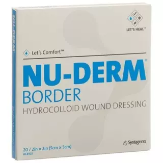 NU-DERM BORDER Пов&#39;язка гідроколоїдна 5х5 см стерильна 20 шт