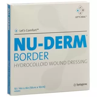 NU-DERM BORDER Пов'язка гідроколоїдна 10х10см стерильна 10 шт.