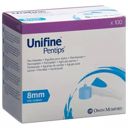 Голки UNIFINE PENTIPS 31G 0,25х8 мм 100 шт