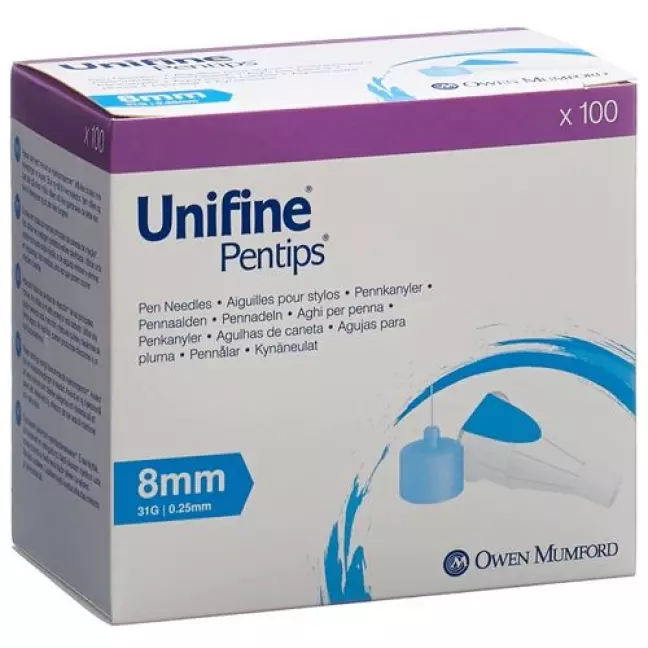 Голки UNIFINE PENTIPS 31G 0,25х8 мм 100 шт