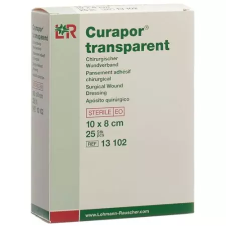 Курапор ранова пов&#39;язка 8х10 см прозора 25 пакет