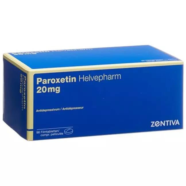 Пароксетин Helvepharm Filmtabl 20 мг 98 шт Пароксетин Helvepharm Filmtabl 20 мг 98 шт