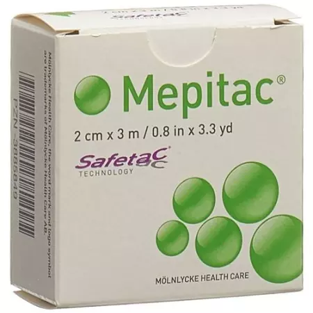 Пов&#39;язка фіксуюча Mepitac safetac силіконова 2см х 3м