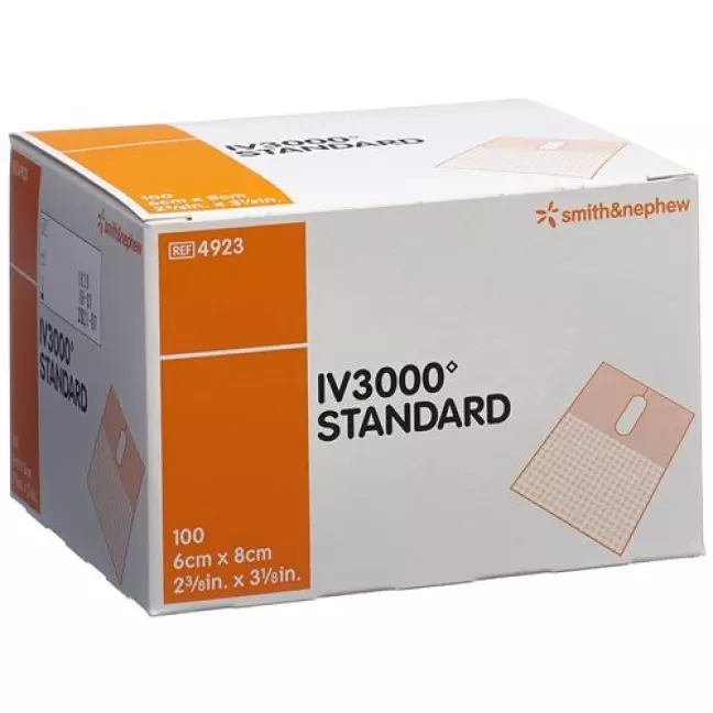 Фіксація канюлі IV3000 6х8см щілина 100 шт