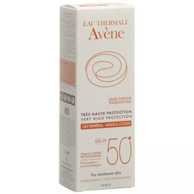 Мінеральне сонцезахисне молочко Avene Sun SPF 50+ 100 мл