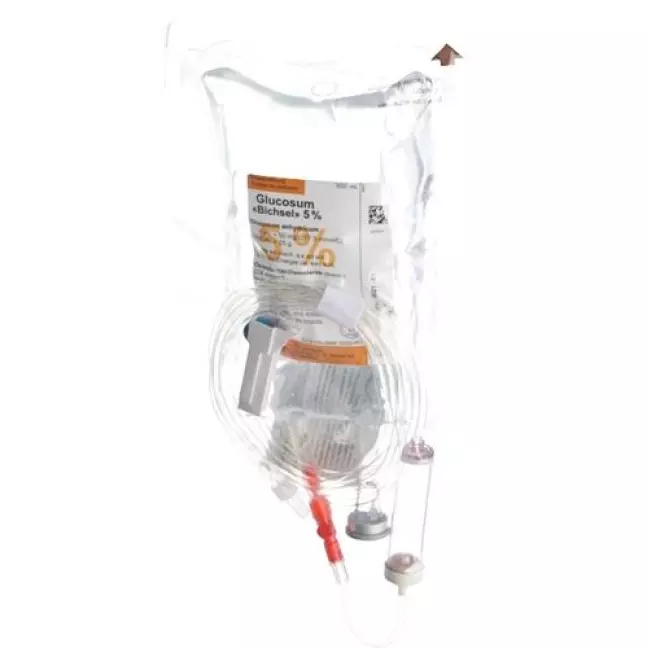 Glucosum Bichsel Inf Lös 5% з пакетиком для столових приборів 500 мл Glucosum Bichsel Inf Lös 5% з пакетиком для столових приборів 500 мл