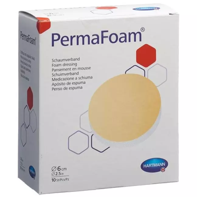 PermaFoam Classic 6см круглий стерильний 10 шт PermaFoam Classic 6см круглий стерильний 10 шт