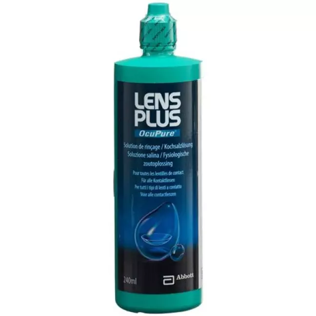 LENS PLUS Ocu Pure saline solution Fl 240 мл