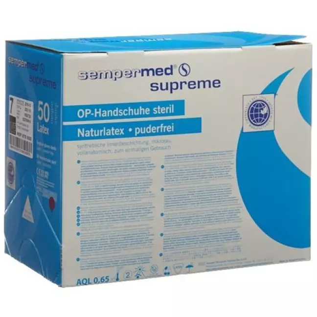Рукавички хірургічні SEMPERMED SUPREME 9 стерильні 50 пар