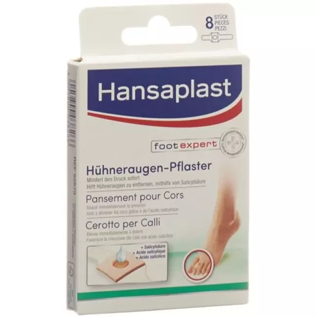 Hansaplast foot expert пластырь для мазолей на ногах 8 штук